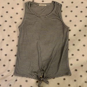 Caution to the Wind Striped Tank Top Small